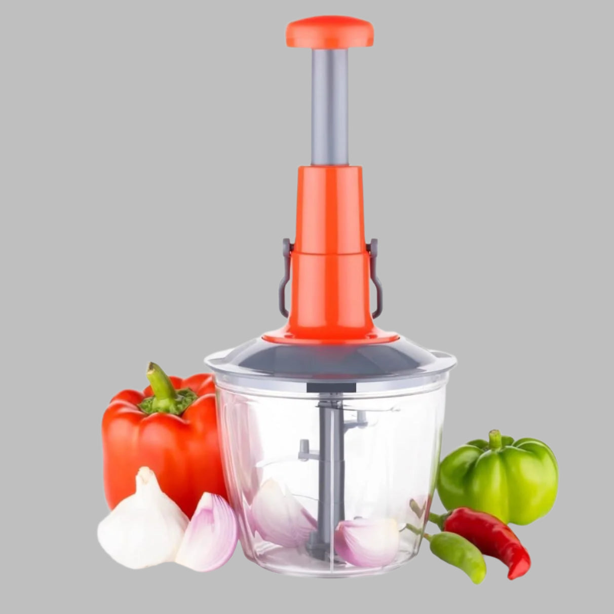 2 in 1 Twister Push Chopper & Blender for Kitchen, 1000ml1